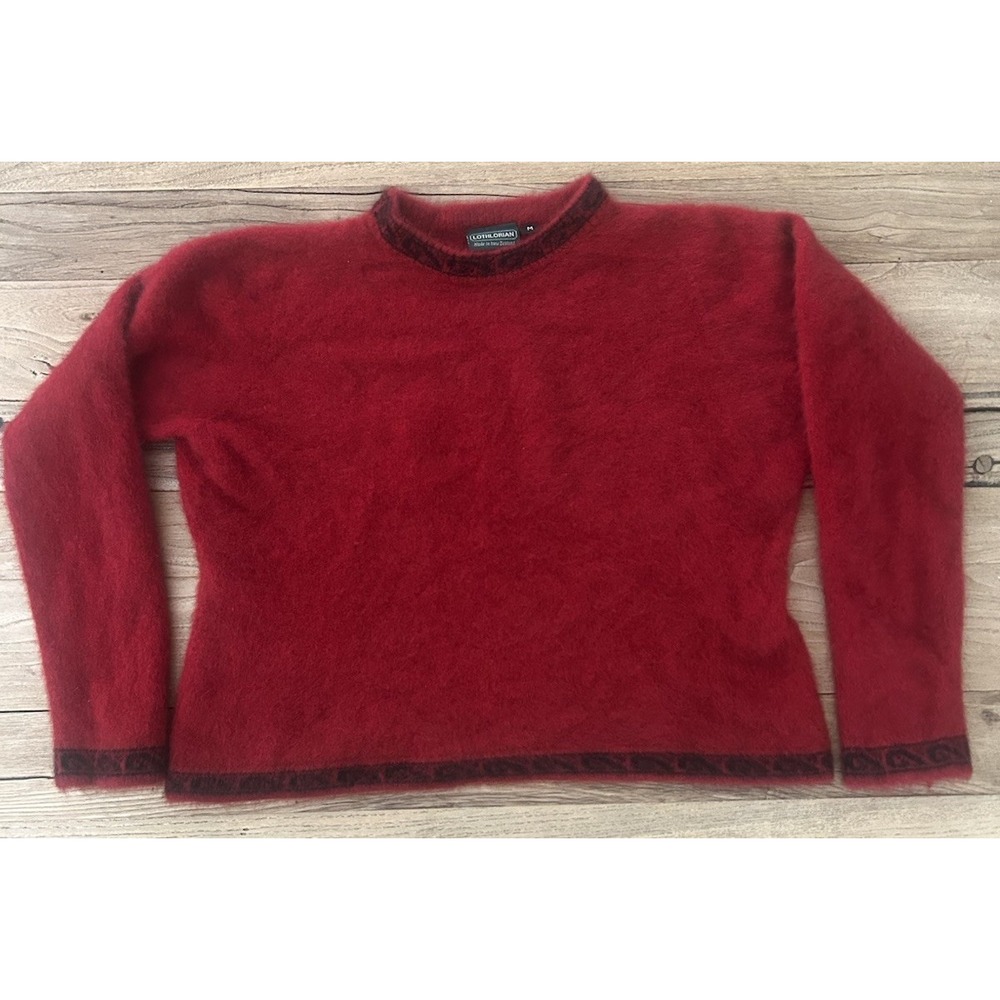 Lothlorian New Zealand Red Wool‎ & NZ Possum Boxy Women's M Sweater